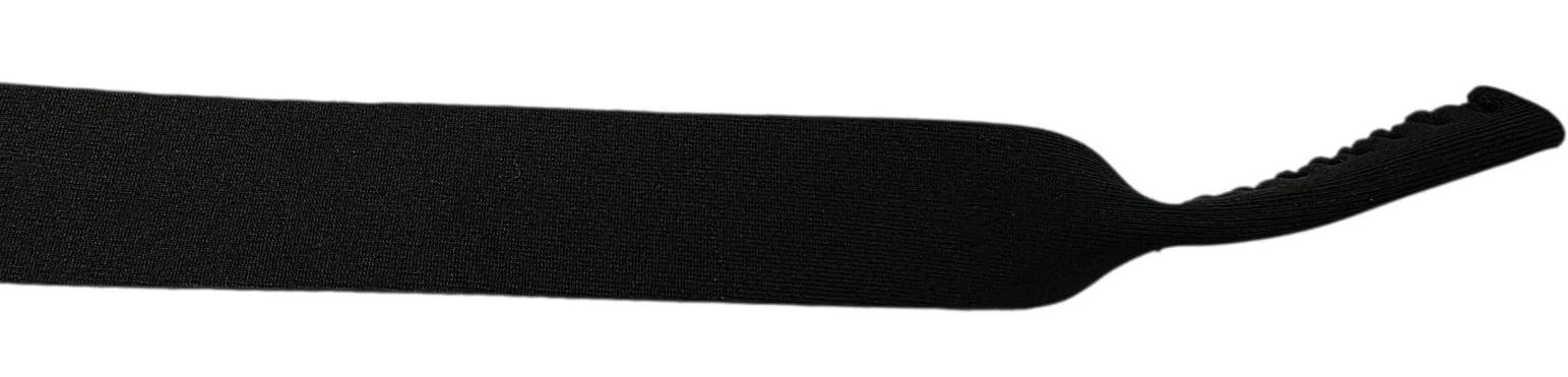 0100704-Cordão Neoprene Esporte Preto - Contém 6 Peças  - ENTREGA IMEDIATA