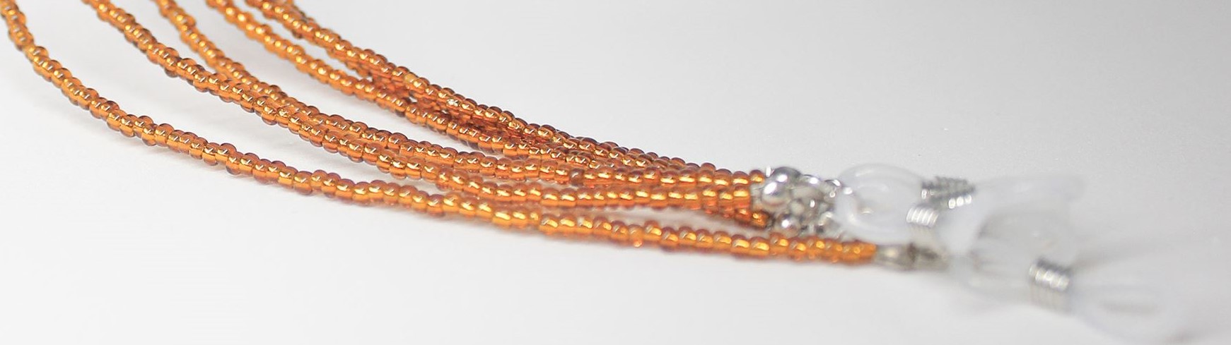 0100825-Cordão Miçanga Pequena Laranja FLAG 9 - Contém 3 Peças  - ENTREGA IMEDIATA  - PRODUTO EM PROMOÇÃO