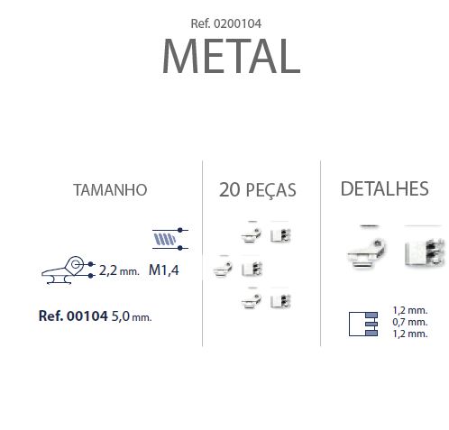 0200104-Charneira Embutir Ancora Quadrada Mod104 FLAG 9 - Contém 20 Peças  - ENTREGA IMEDIATA  - PRODUTO EM PROMOÇÃO