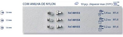 0200155-Charneira Embutir Ancora Oval Anilha Nylon Mod155 FLAG 9 - Contém 10 Peças  - ENTREGA IMEDIATA  - PRODUTO EM PROMOÇÃO