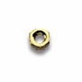 0200368G-Porca Hexagonal 1,2x2,0mm Ouro FLAG 9 - Contém 100 Peças  - ENTREGA IMEDIATA  - PRODUTO EM PROMOÇÃO