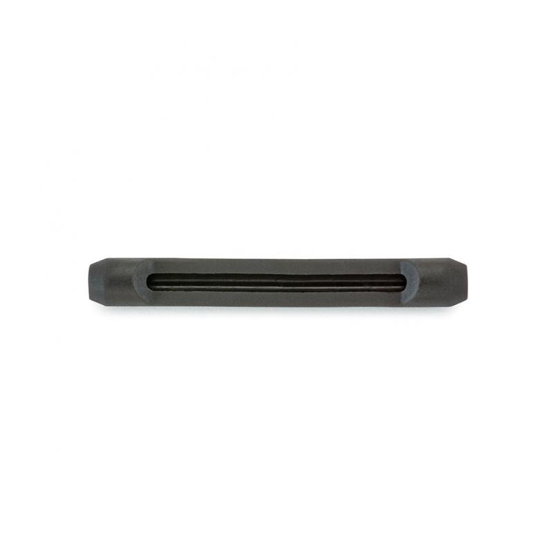 0201338-Terminal p/ Haste 55mm Silicone Preto FLAG E - Contém 10 Peças  - SOB ENCOMENDA