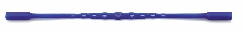 0210012-Cordão Silicone Infantil Azul 18m - Contém 3 Peças  - ENTREGA IMEDIATA