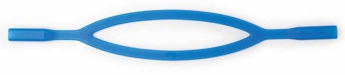 0210022-Cordão Silicone Infantil Azul FLAG E - Contém 3 Peças  - SOB ENCOMENDA