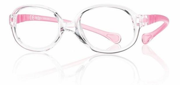 02F037640265000-Armação Active Spring Oval 40X14 Cristal/Rosa FLAG E - Contém 1 Peça  - SOB ENCOMENDA