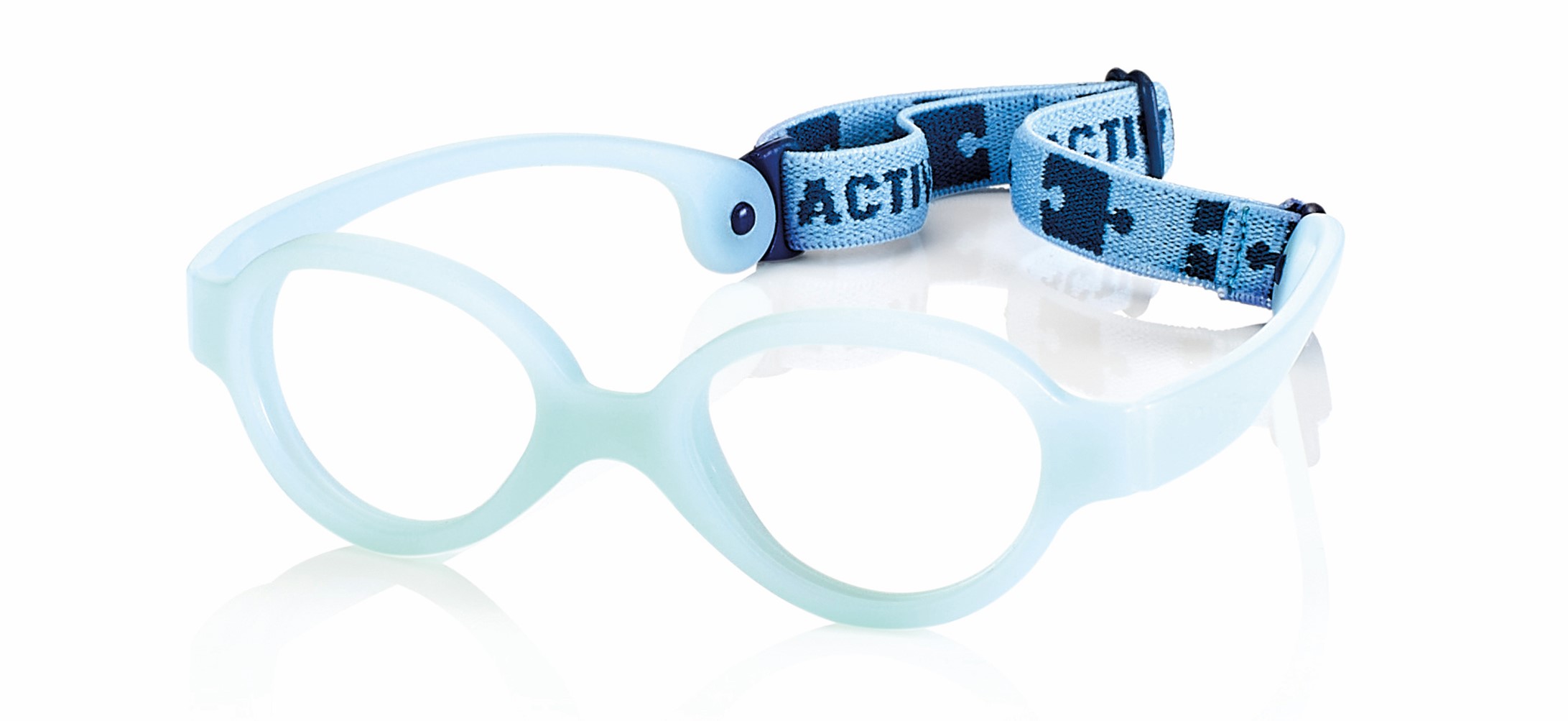 02F104000000000-Armação Active NewBorn 34X13 Azul Claro FLAG E - Contém 1 Peça  - SOB ENCOMENDA